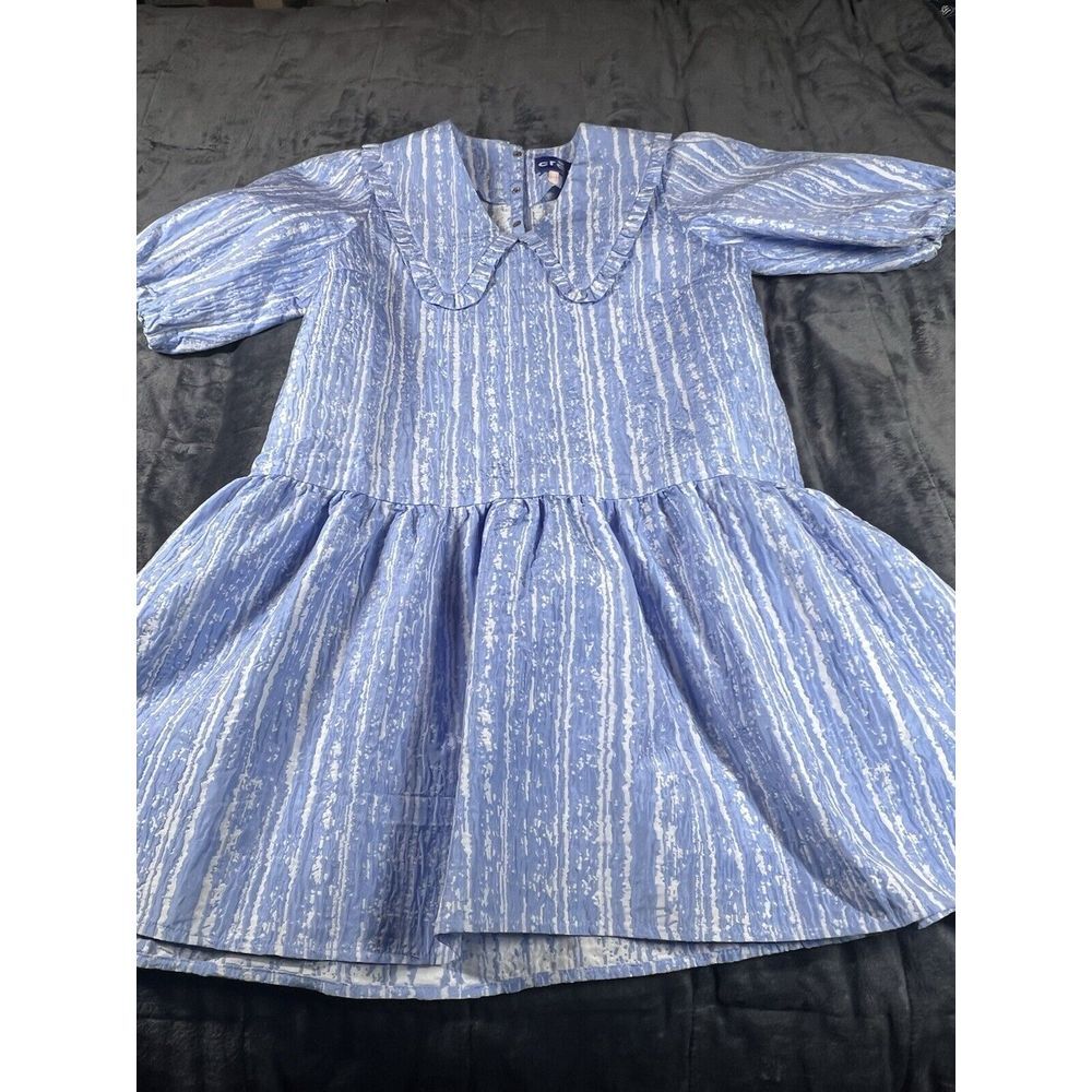 Anthropologie‎ cras Blue Collard  Dress sz 36